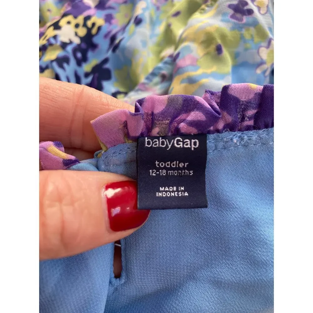 Gap Chiffon Ruffled Baby Dress, Size 12-18M